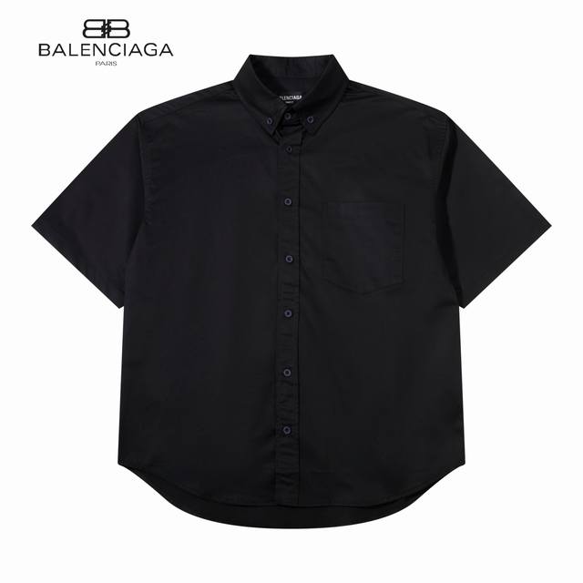 140【原单】款号：Bl030 【上新】Balenciaga* 巴黎世家 涂鸦模糊可乐海浪衬衫短袖- 可乐喷墨风～波浪可乐海浪经典恶搞涂鸦 新式Os裁剪设计,随