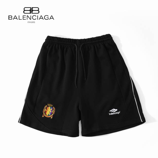 90 【原单】款号：Ab034 【上新】Balenciaga丨巴黎世家 24Ss Sports联名款曼联足球刺绣短裤 采用面部32支单精梳紧密纺底6支精梳棉做洗