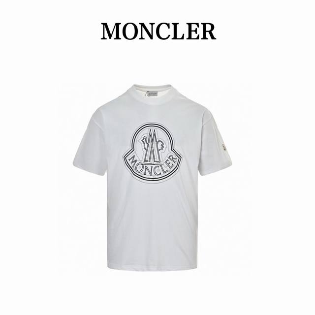 本地自取160 moncler/蒙口 25Ss 重叠Logo印花短袖 采用60支双纱精梳纯棉爽滑手感，纯棉不起球不起毛，面料厚度260克重，单件重量280克左右