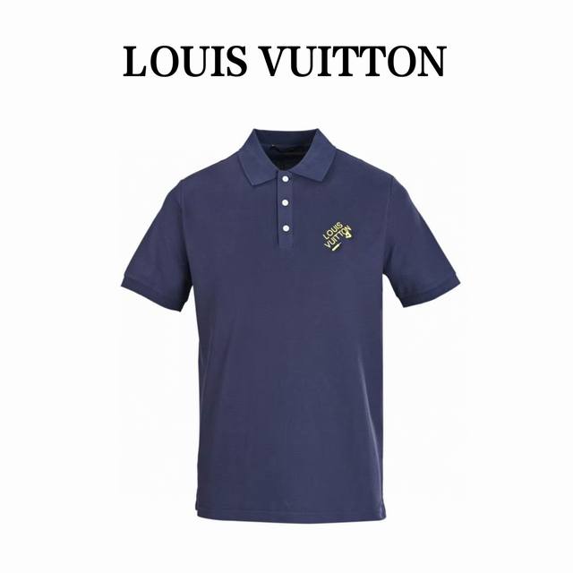 本地自取180 louis Vuitton/路易威登Lv 别针刺绣短袖Polo衫 采用200G特供珠地棉布料，触感细腻轻薄透气。胸前标识进口机刺绣工艺，不同的衣