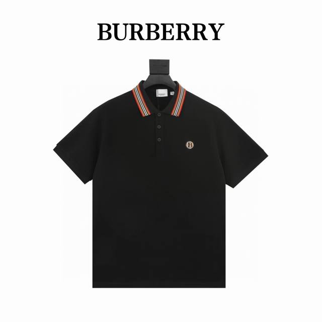 本地自取180 burberry/巴宝莉 胸口小刺绣短袖Polo衫 选用棉质珠地网眼布打造，定制材质260G长绒棉，衣领为双系统提花定织扁机制成，有弹性，不变形