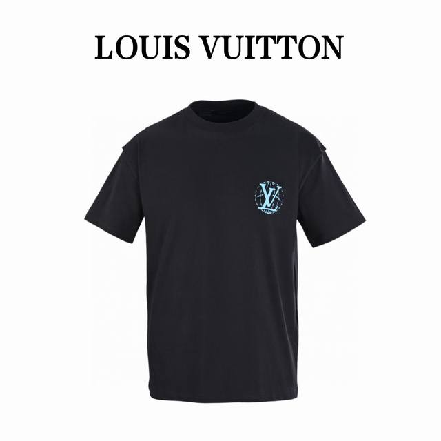 本地自取160 louis Vuitton Lv 菲董设计秀场员工服短袖T恤 官网未上架款，秀场限定员工服，32支精疏棉双纱面料，1*1索拉纳罗纹，胶桨印花，面