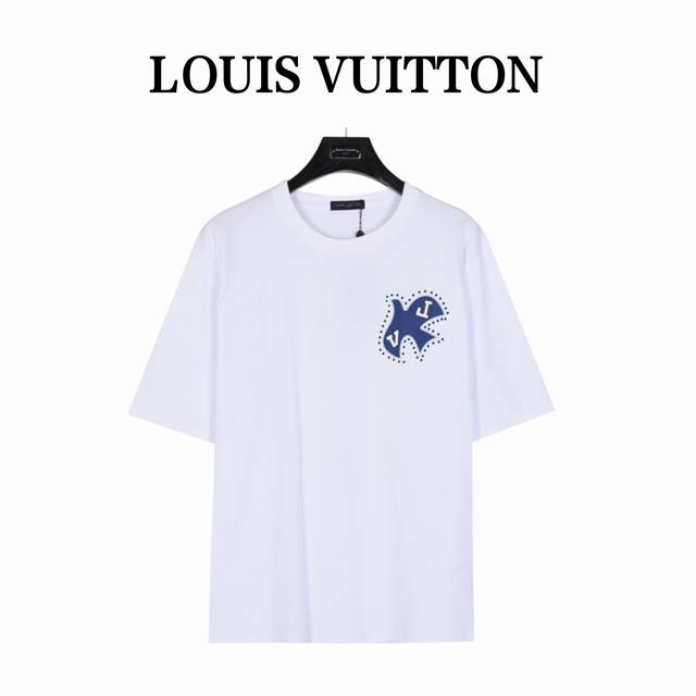 本地自取160 louis Vuitton 路易威登 Lv 24Ss 和平鸽短袖T恤 面料采用定制240G 26支特滑双股精棉平纹高密无尘全棉布料。前幅高密度加
