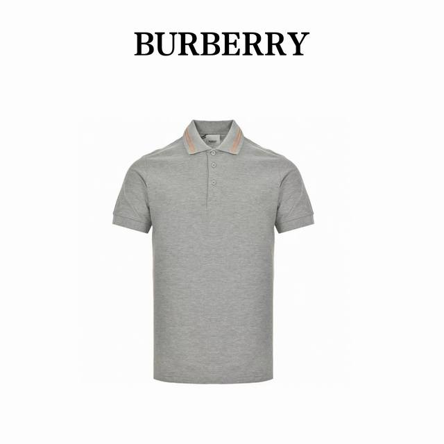 本地自取180 burberry/巴宝莉 领口战马刺绣Polo短袖 选用棉质珠地网眼布打造，定制材质260G长绒棉。衣领为双系统提花定织扁机制成，有弹性，不变形
