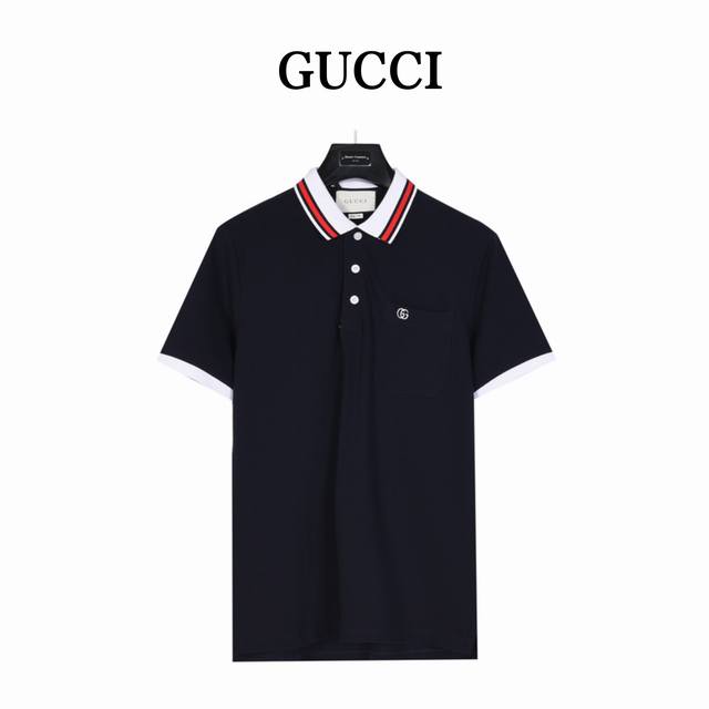 本地自取180（支持放店） gucci/古驰经典双G刺绣短袖Polo衫。 原版品质，欢迎对比 。品牌经典图案巧妙糅合纹理与缀饰细节，为2024早春系列的成衣设计