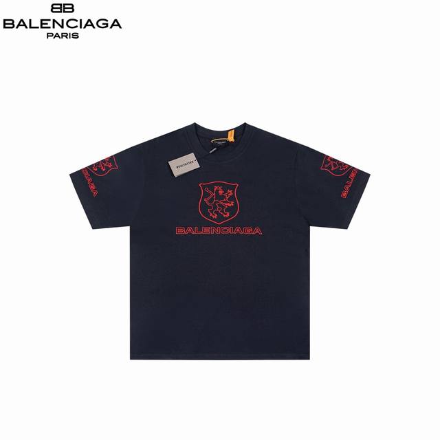 本地自取：170 balenciaga/巴黎世家 25Ss Lion Clud 水洗短袖 面料采用进口机器织造而成，布面纹路的独特性创造出完美的成衣效果 面料采