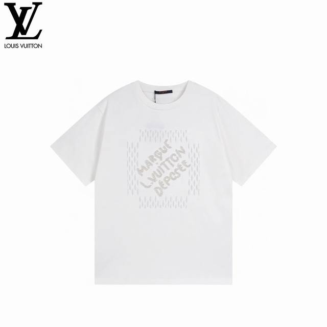 本地自取：180 louis Vuitton/路易威登 珍珠绣花短袖 - 超高品质印花 采用240克 32支双纱面料质感超赞100%纯棉 宽松版型 潮流男女同款