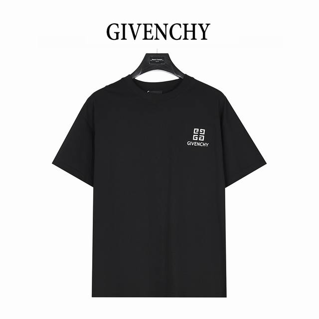 本地自取170（支持放店） givenchy/纪梵希 25Ss 前后四宫格字母立体凹凸印花短袖T恤 定制1:1螺纹，面料舒适亲肤无无异感，定制定染面料，纺织密度