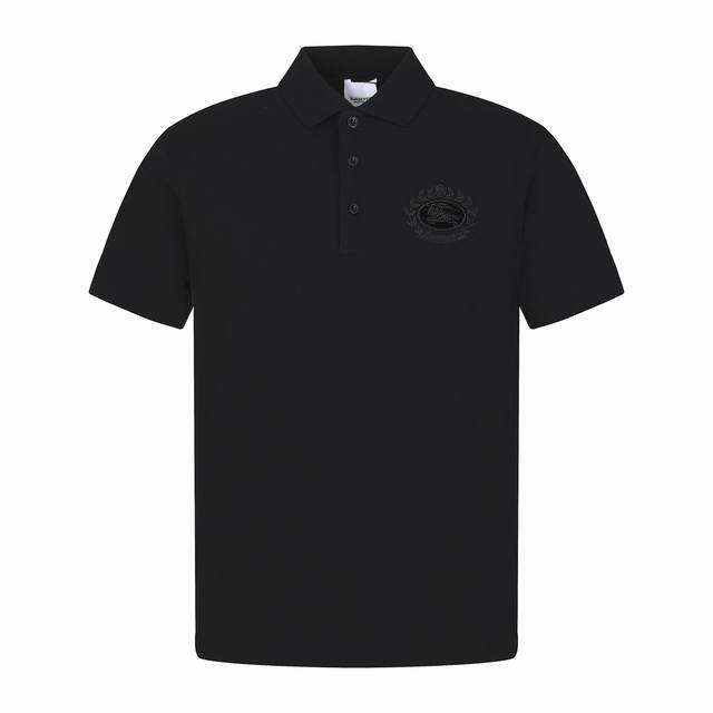 本地自取: 180 burberry/巴宝莉 25Ss 刺绣麦穗战马Polo短袖 原版品质欢迎对比。1:1经典复刻，合身版型Polo 衫，选用专柜优质大网眼布珠