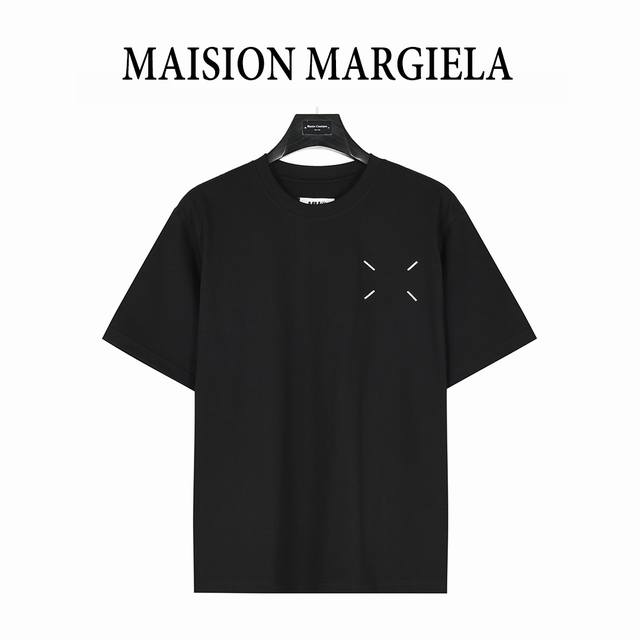 本地自取180（支持放店） maisonmargiela/马吉拉 后背数字重影印花短袖T恤 重磅精梳280G纯棉双纱面料 3D数码直喷工艺 螺纹定织定染通肩拉条