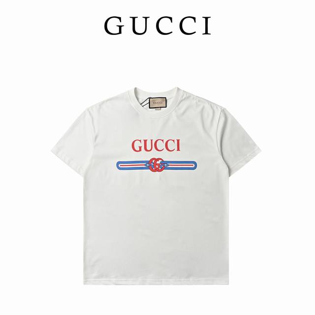 本地自取170 gucci/古驰 25Ss 蛇年限定印花短袖 采用32支双纱100%纯棉260G面料；搭配32支1X1棉盖丝罗纹。黑&杏&用进口染料定染，多次调