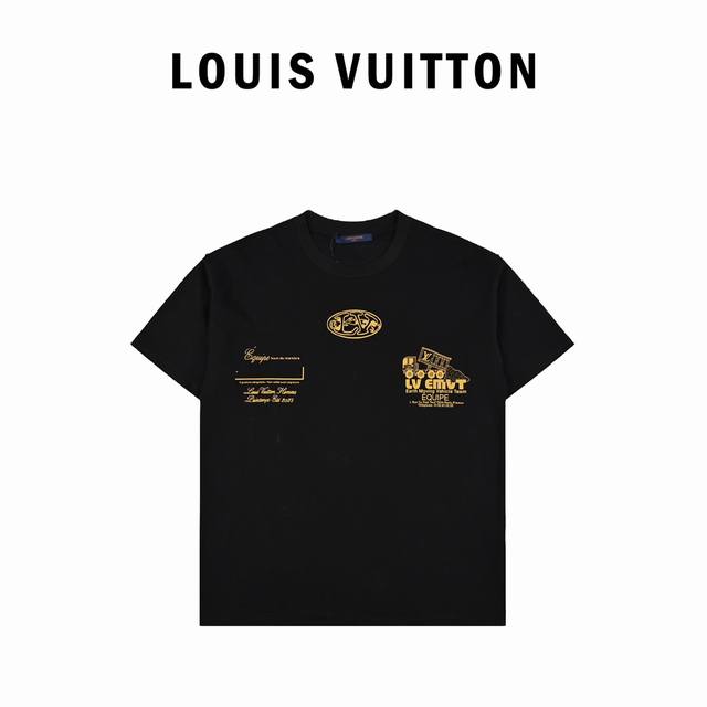 本地自取170 louis Vuitton路易威登23Ss 卡车短袖 采用32S是赛尔棉克,重230G，搭配32S 1×1螺纹。通过Yb扫描图案刻画设计，细节调