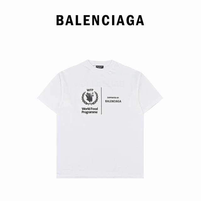 本地自取170 blcg & Wfp 30Ss 粮食计划慈善款短袖 面料定织定染230克重32支双纱面料，前后幅耐水洗环保发泡浆料印花，定染本布螺纹毫无缸差，衣