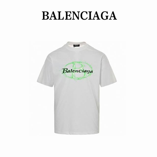 本地自取160 balenciaga/巴黎世家 25Ss 印花短袖 采用260克精梳棉面料，全棉螺纹，面料洗水，手感柔软，透气舒适。胸前数码喷印工艺+发泡字母印