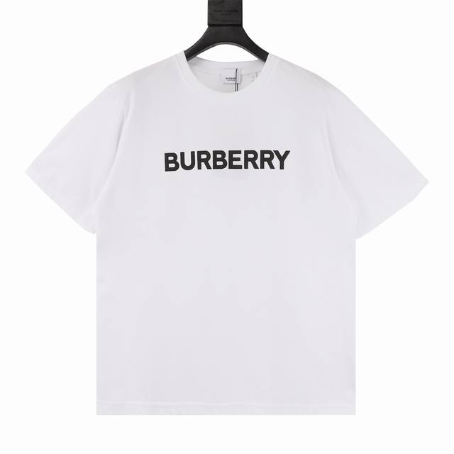 p100 burberry/巴宝莉 发泡徽标字母短袖T恤 夏季最新配色的王牌Bbr，经典中的圣经 四色短袖同步来袭~~可男可女的经典款，基础百搭不失时尚魅力 绝