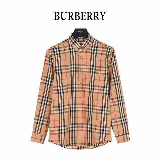 本地自取260（支持放店） burberry/巴宝莉 经典格纹长袖衬衫 面料采用双股80支梭织小斜纹面料，格纹对位， 纱线定织定染，每个独立的尺码都是定位裁片，