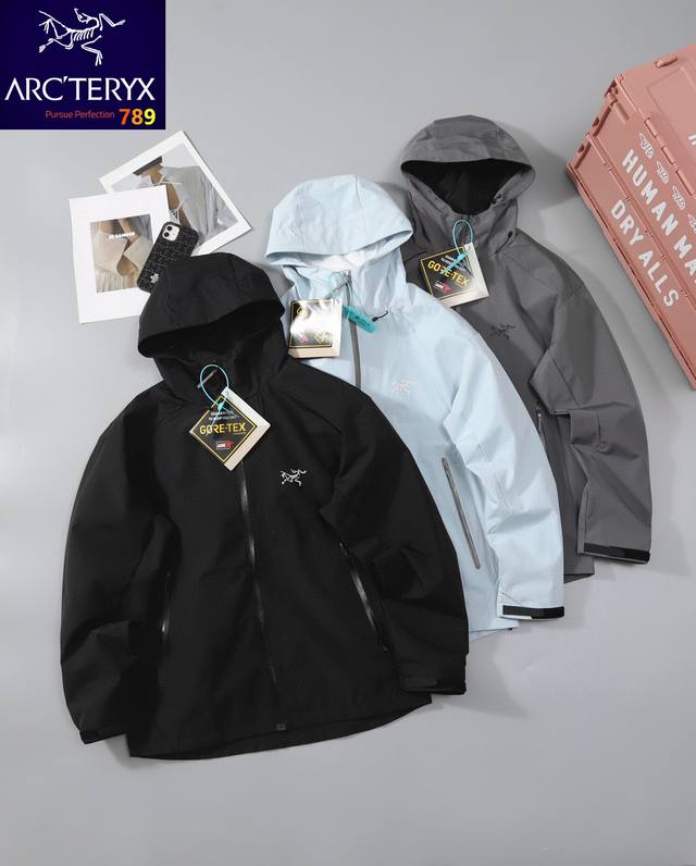 p260 arc‘Teryx Beta Lt Gore-Tex Jacket-Men‘S始祖鸟户外防水硬壳冲锋衣机能风拉链夹克 系列连帽城市户外轻量化 防风防水