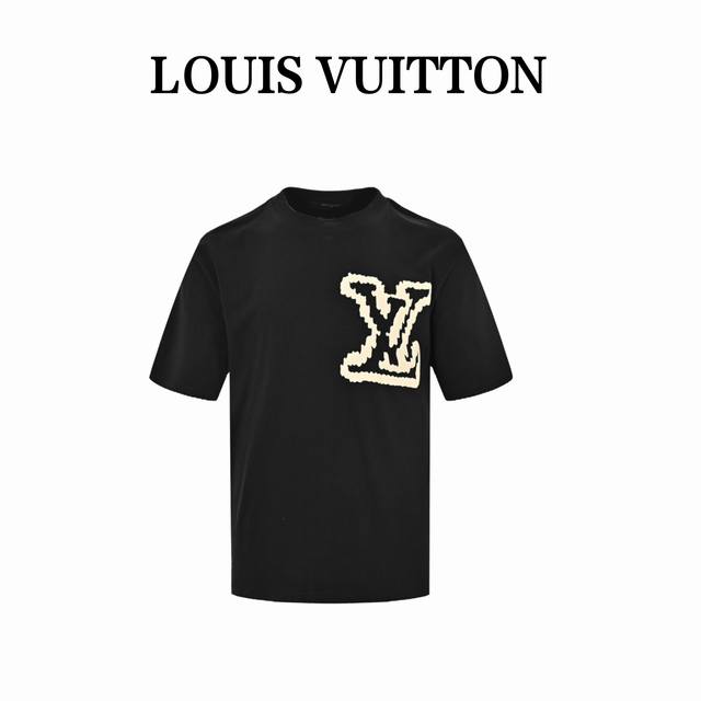本地自取160 louis Vuitton/路易威登 23Ss 云朵老花大字母发泡短袖 面料采用230克重精梳棉，定制32支1*1螺纹，成衣两遍水洗处，面料舒适