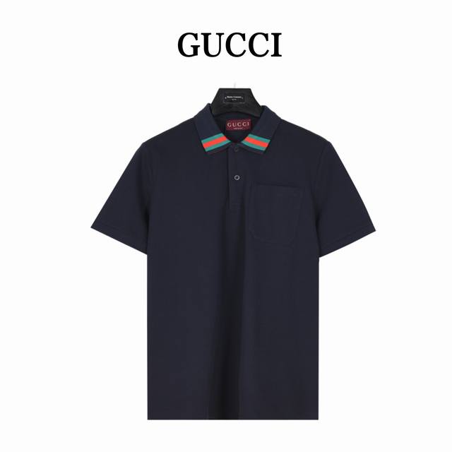 本地自取180（支持放店） gucci/古驰 25Ss 领口拼接撞色短袖Polo衫 原版品质，欢迎对比 。品牌经典图案巧妙糅合纹理与缀饰细节，为2025早春系列