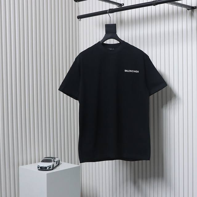 p180 Balenciaga/巴黎世家 经典前后字母印花短袖 官网品质，新款早春巴黎世家经典印花款，环保胶浆印花，不易开裂，270克双纱面料，订染十字罗纹35
