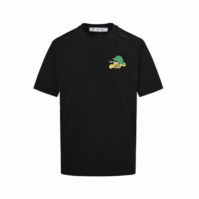 本地自取：180 off White 23Ss 彩色油画箭头印花短袖 所有面料以及螺纹均为订织定染 所有面料颜色均经过色卡比对定染面料 无任何色差 采用240G