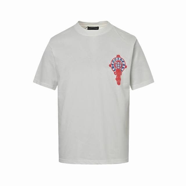 本地自取: 170 chrome Hearts/克罗心 25Ss 发泡十字架印花短袖 轻奢主义男女日常通勤穿搭必备单品正确版本欢迎对比详细特征 ·280克100