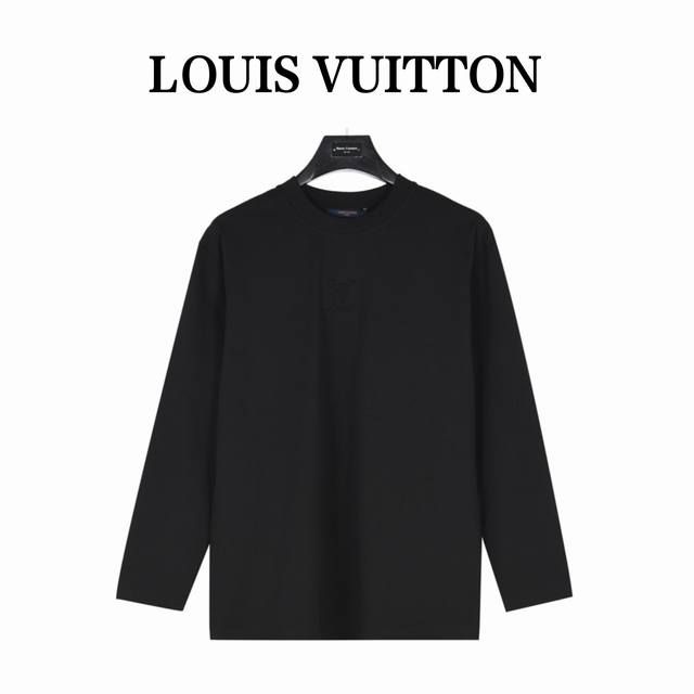本地自取210（支持放店） louisvuitton/路易威登 胸前字母压花长袖 压花部位内置衬布设计。采用定制面料。添加杜邦公司Sorona(索罗娜）材料，亲