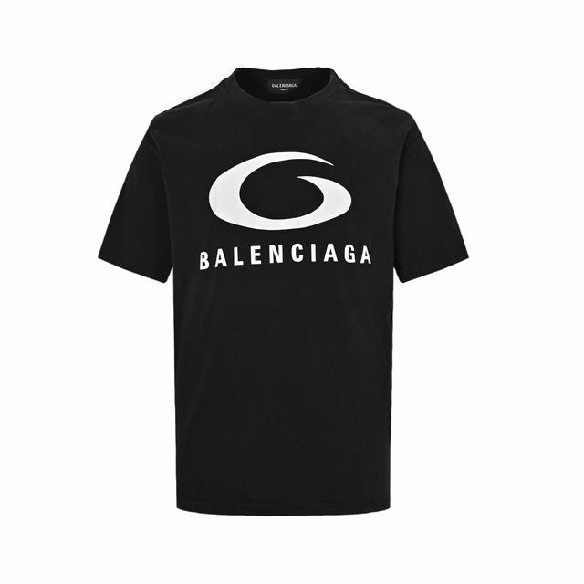 本地自取：160 balenciaga/巴黎世家 25Ss 白环Logo印花短袖 size:S-Xl
