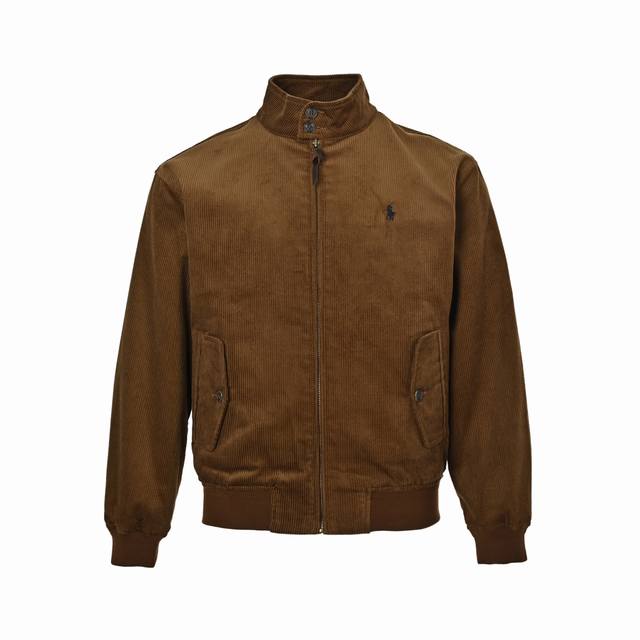 本地自取：390 ralph Lauren/拉夫劳伦 24Fw 小马标灯芯绒夹克外套 购置原版全程定织定染开发，大身面料采用原版一致的100%棉成分的灯芯绒，此