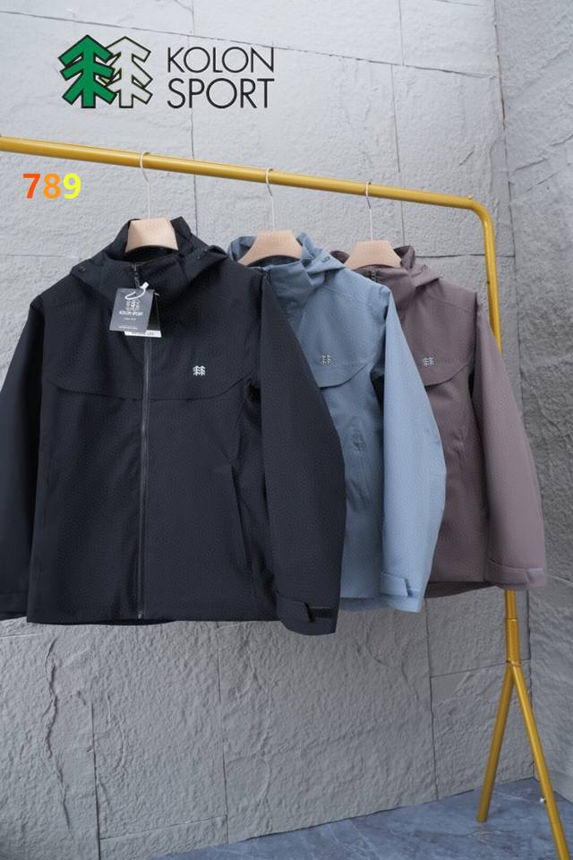 p300 【可隆 Kolon Sport 秋款户外休闲外套25Ss新品 防风水透气轻量硬壳冲锋衣 男女同款】 柜款夹克 新款在售3900+ 高品质 ，科技面料