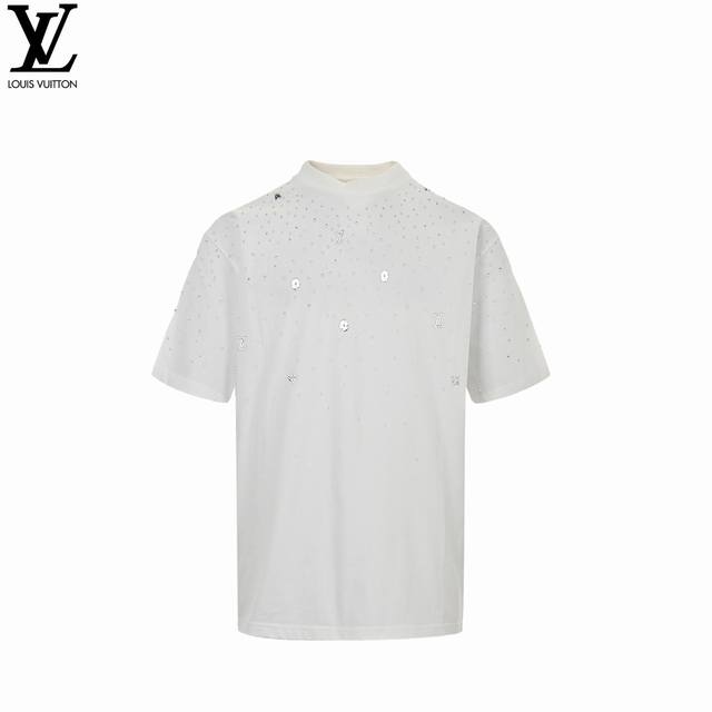 本地自取： 180 louis Vuitton/路易威登 25Ss五金烫钻短袖T恤 - Louis Vuitton法国路威酩轩集团-Lvmh旗下品牌 著名奢侈品