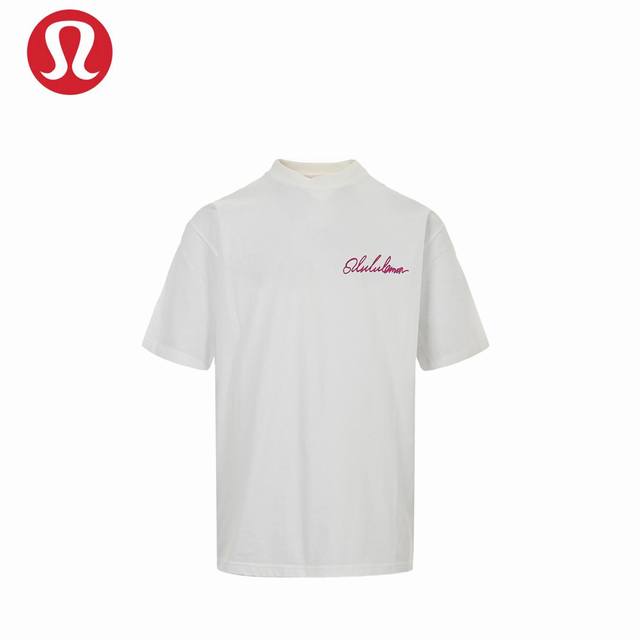 本地自取：170 lululemon/露露25Ss 植绒字母短袖T恤 面料采用进口机器织造而成，布面纹路的独特性创造出完美的成衣效果 面料采用净布260克重 搭
