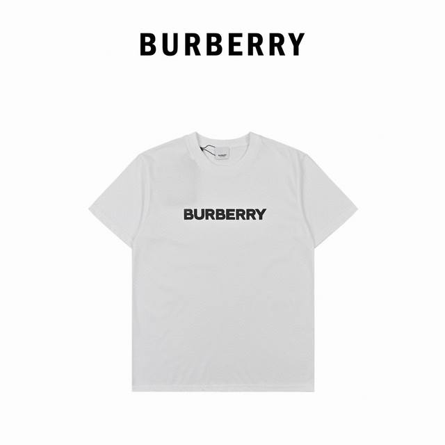 本地自取170 burberry/巴宝莉 发泡徽标字母短袖T恤 夏季最新配色的王牌Bbr，经典中的圣经 四色短袖同步来袭~~可男可女的经典款，基础百搭不失时尚魅