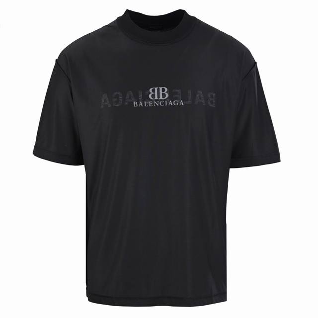 本地自取170 balenciaga/巴黎世家Blcg 反车解构风格短袖T恤 超级垂坠的薄棉面料，如真丝般丝滑凉感，经典双B Logo印花简约大气。适合即将步入