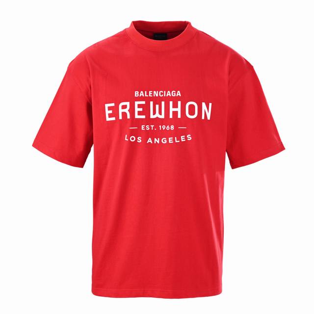 本地自取170 balenciaga/巴黎世家Blcg Erewhon超市联名印花短袖T恤 “顶流工作服”。Erewhon是被冠上超市届爱马仕的全美最贵超市，这