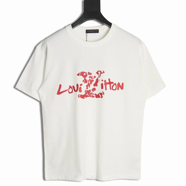 本地自取200 louis Vuitton 路易威登 Lv 25Ss 破损字母短袖T恤 面料经过2次高温缩水固色 不变形不缩水不起球 26支280G紧密双纱面料