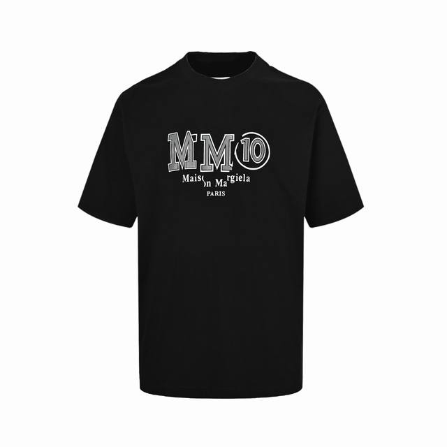 本地自取：160 maison Margiela/马吉拉 25Ss Mm10印花短袖 重磅精梳260G纯棉双纱面料 3D数码直喷工艺 后背四角手工缝线 螺纹定织