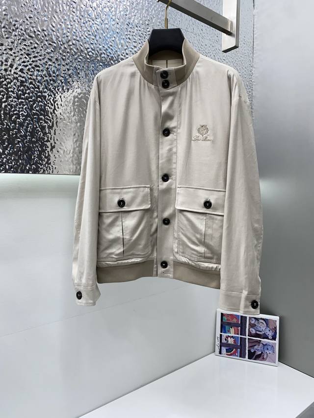 p570 Lp Loro Piana 诺悠翩雅 2025Ss新品麻料夹克外套，贸易公司渠道臻品，系出名门，纯正血统品质，爆帅老钱风热卖单品！！！颇具意大利典型风