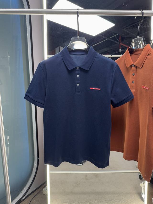 p270 上新 25Ss P家 早春新款六角珠地起脚色织Polo 原版定制 进口纱线色染 经典百搭 码数48-56