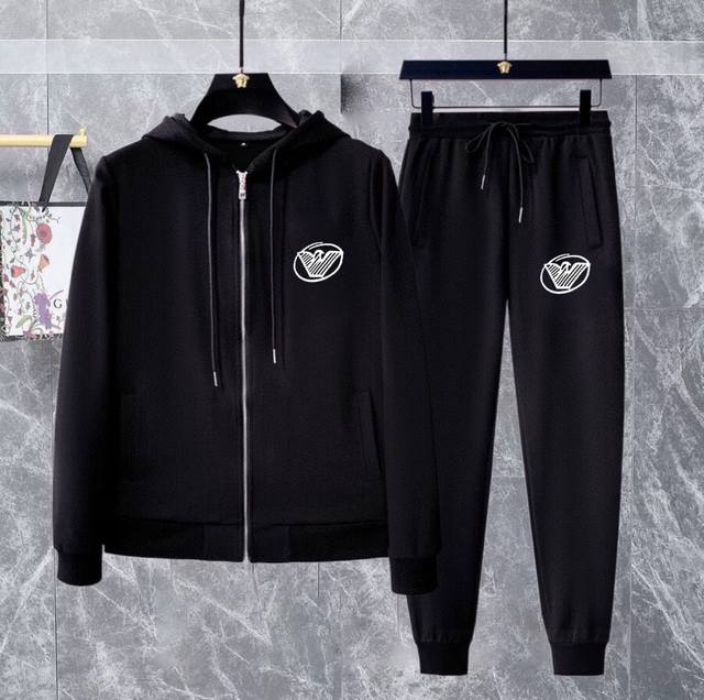 直批260 【Armani 阿玛尼】(胖子福音)爆款套装来袭 专注官网原版 2025全新爆款开衫卫衣套装 原单狠货倾注顶级设计师的精心之作 就为一个贴合、完美的
