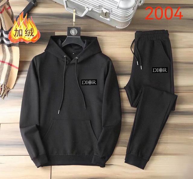 直批260 品牌【Dior迪奥】(加绒加厚)2025春款新品 ，明星最爱时装味休闲套装，干净利落剪裁 ，都市风十足 采用精品定制面料，内里保暖效果极佳，手感软糯