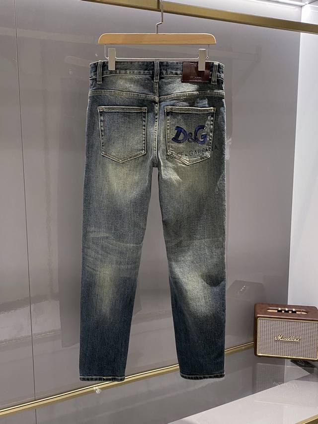 p270 Dc牛仔裤 25Fw春夏季新品系列！-Dolce Gabb*Na杜嘉*纳男款休闲高端蓝色牛仔裤 ，专业大工厂砂洗面料柔软，奢潮系列高街特别酷，高端品质