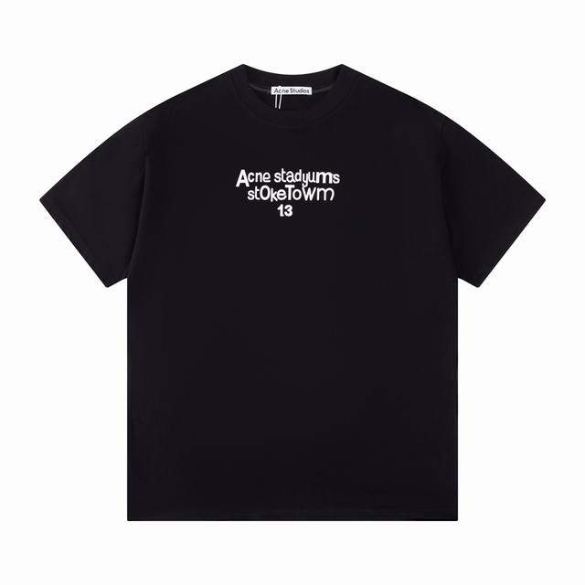 120 Acne 25Ss新款短袖T恤 字母印花工艺 采用高克重布料 辨识度超高的一件 时尚达人必入 男女同款 码数：Xs S M L