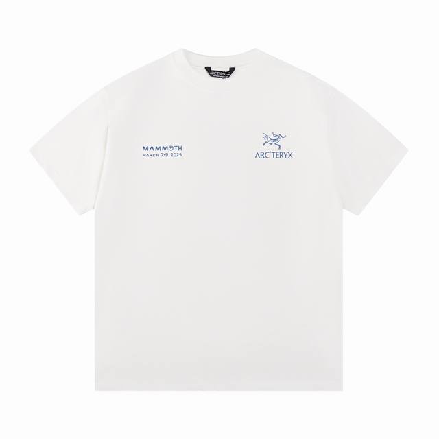 120 Ayc Teryx 始祖2025Fw联名短袖小鸟字母Logo 印花 双纱高克重面料 重磅面料 定制拉架罗纹同缸同染 三标齐全 男女同款 码数：Xs S