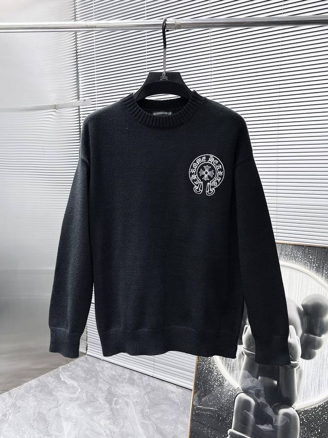 p270 克罗心 Ch 顶级版本 2024Ss新款 羊毛圆领 开衫 长袖 毛衣 羊毛衫 打底衫，高端版本！专柜定制面料 透气舒适度高，细节无可挑剔，品牌元素设计