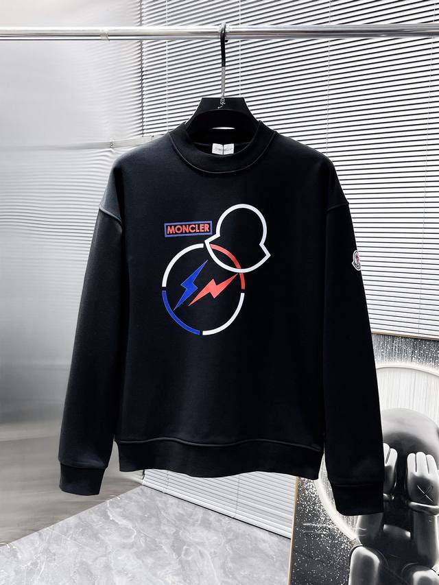 p220 蒙口 Moncler 2024Ss早秋新款 长袖 圆领 卫衣，高端版本！专柜定制面料 透气舒适度高，细节无可挑剔，品牌元素设计理念，体现高品质。手感细