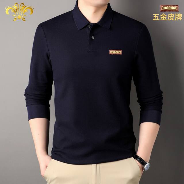 p170 Miumiu 男士春秋高档精品Polo衫 尺码：M-4Xl，最大可穿210斤。 介绍：春秋专柜同步新款短袖翻领Polo衫 ，简单大方，精美刺绣Logo