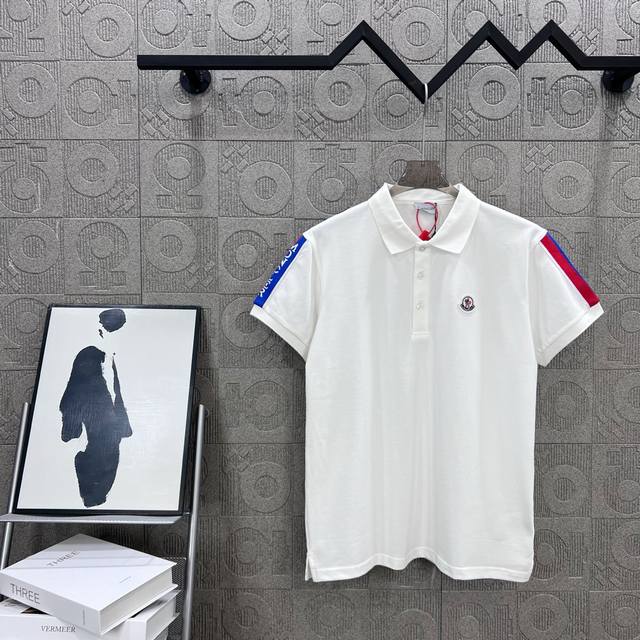 140 Moncler 蒙口 Logo刺绣织带拼色Polo衫 升级，灵感源自八十年代复古 原版面料 官方同款 定制 同缸染面料 手感非常舒服 春夏最新砖柜同步
