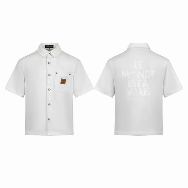 180 高版本 Louis Vuitton 路易威登 Lv贴布字母后背印花牛仔短袖外套 T-Shirt 联合国系列 一整个街头潮流感拉满，贴布字母设计大胆又吸睛