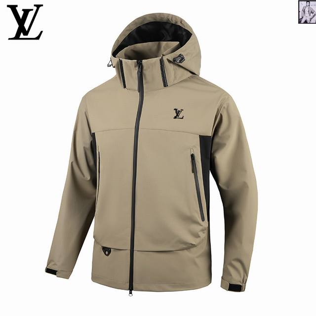 p470 Lv 路易威登 #户外登山徒步硬壳冲锋衣 山地色彩·最新配色 mont Lt采用30D 3L Gore-Tex面料 轻量而生 性能同样出色 M码克重仅